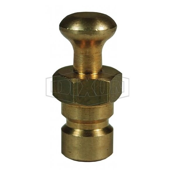 Dixon DQC CM Industrial Mold Interchange Dust Plug, 1/2 in Nominal, Brass 4CMPC-B - main